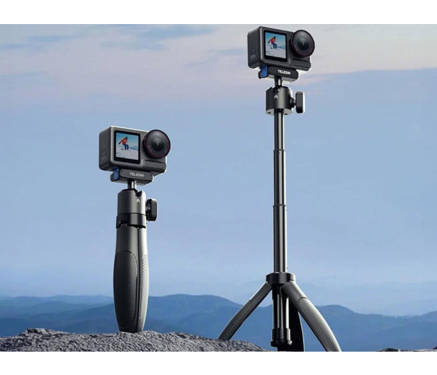 TELESIN Szybkozłączny Selfie Stick z tripodem do DJI Action - 1510277 - zdjęcie 5